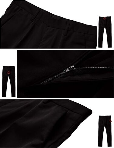Men's Straight Wrinkle-Resistant Suit Pants Business Dress Pants in Saudi Arabia