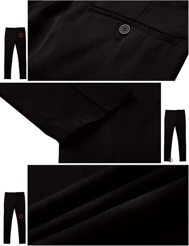 Men's Straight Wrinkle-Resistant Suit Pants Business Dress Pants in Saudi Arabia