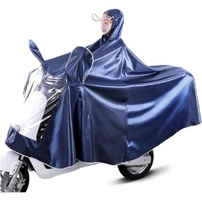 معطف واق من ماء الدراجات في Oxford - معطف المطر في أكسفورد للدراجة ، Ebike ، دراجة نارية ودراجة نارية - Cape Cape Cape (Blue ، 4XL) in Kuwait