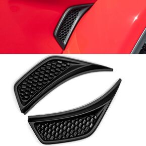 TOPUS Pair front Wheel Eyebrow Side Fender Air Conditioning Vent Outlet Cover Trim Kit for Jeep Wrangler JL & Gladiator JT 2018-2024 Replace OE#68297664AE 68297665AE, Black, Left & Right Side in Kuwait