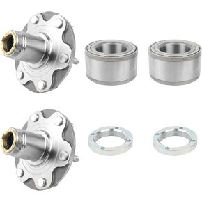 2PCS محمل العجلات الأمامية ومجموعة مجموعة المحور متوافقة مع 1995-2004 Toyota Tacoma 4WD 2.4L 2.7L 3.4L استبدال 43502-35160 43521-35010 90080-36071 4350235160 4352135010 900803071 in Kuwait