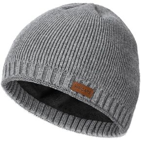 Wmcaps Winter Hats for Men Women, Fleece Lined Knit Beanie Warm Soft Stocking Cap for Cold Weather Outdoor in Kuwait