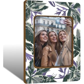 زهرة الخشب إطار إطار المغناطيس ، إطارات المغناطيس الأزهار للثلاجة ، زينة الخزانة ، إطار عرض جيب الصور المغناطيسية لتخزين قفل المكتب المنزلي-06 ( in Kuwait