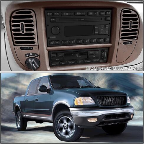 DNA MOTORING OE Style Dash Panel Bezel Compatible with 97-03 Ford F150 / 04 F150 Heritage / 97-02 Expedition 4WD, Gray, ZTL-Y-0306-GY in Saudi Arabia