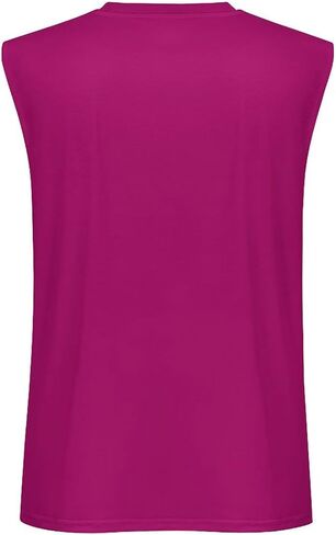 Men's Workout Tank Tops Quick Dry Running Athletic Training Sports Classic Solid Sleeveless Muscle Shirts in Saudi Arabia