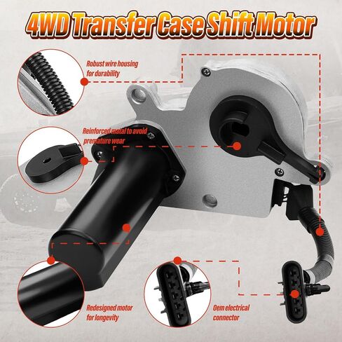 600-909 4WD Case Case Motor متوافق مع شيفروليه Avalanche 2500 ، C4500 ، C5500 ، Kodiak ، Silverado ، Suburban 2500 ؛ GMC C4500 ، C5500 ، Sierra 2500 ، 3500 ، تحويلة in Saudi Arabia