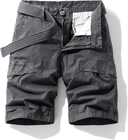 Men's Summer Multi-Color Workwear Shorts – Loose Straight Fit Casual All-Match Outdoor Pants in Saudi Arabia