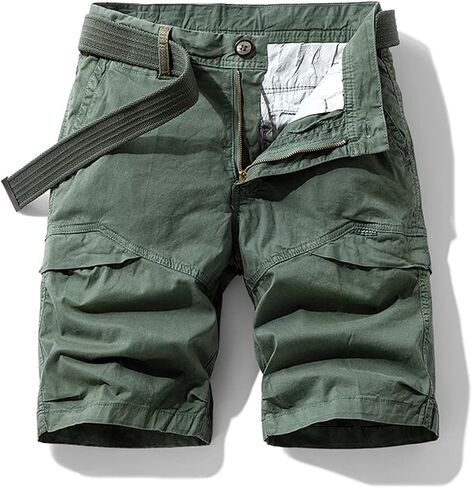 Men's Summer Multi-Color Workwear Shorts – Loose Straight Fit Casual All-Match Outdoor Pants in Saudi Arabia