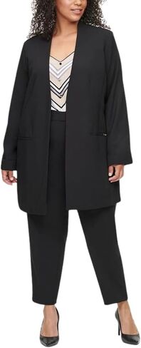 Calvin Klein Women's Open Front Long Blazer Jacket in Saudi Arabia