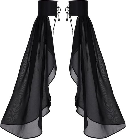 Long Tulle Gloves for Women Detachable Sleeves for Wedding Dresses Halloween Party Cosplay Costume in Saudi Arabia