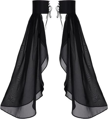 Long Tulle Gloves for Women Detachable Sleeves for Wedding Dresses Halloween Party Cosplay Costume in Saudi Arabia
