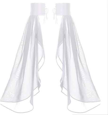 Long Tulle Gloves for Women Detachable Sleeves for Wedding Dresses Halloween Party Cosplay Costume in Saudi Arabia