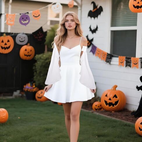 Long Tulle Gloves for Women Detachable Sleeves for Wedding Dresses Halloween Party Cosplay Costume in Saudi Arabia