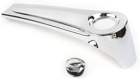 FSFY Motorcycle Smooth Dash Fuel Console Gas Tank Cap Covers Chrome for Harley Electra Glide Ultra Glide Street Glide Road Glide 1986-2007 in Saudi Arabia