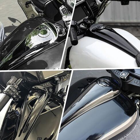 FSFY Motorcycle Smooth Dash Fuel Console Gas Tank Cap Covers Chrome for Harley Electra Glide Ultra Glide Street Glide Road Glide 1986-2007 in Saudi Arabia