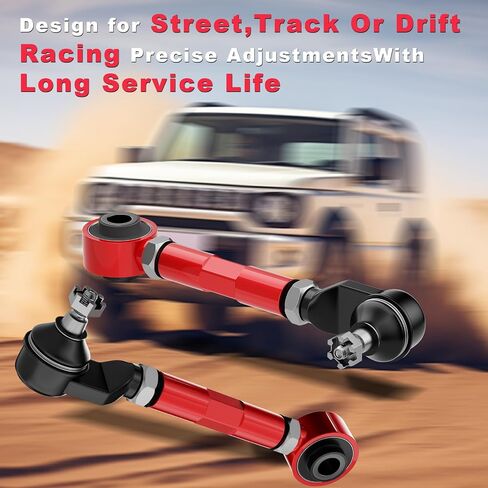 Adjustable Rear Camber Arms Kit - 2-Pack Replacement Rear Suspension Camber Control Arms for 2003-2007 Accord/2003-2008 Pilot/1999-2004 Odyssey/2004-2008 TSX (RED) in Saudi Arabia