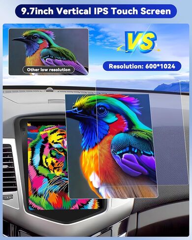 راديو ستيريو للسيارة Android 13 لسيارة شيفروليه كروز J300 2009-2014، مشغل سيارة بشاشة لمس عمودية 9.7 بوصة مع بلوتوث، FM، WiFi، GPS، وصلة مرآة، مضخم صوت، EQ، USB مزدوج + كاميرا احتياطية/ميكروفون/CANBUS in Saudi Arabia