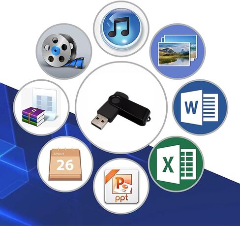 128MB Mini Capacity USB Flash Drives Thumb Drive Memory Sticks with OTG & Type-C/USB C Adaptor (Orange) in Saudi Arabia