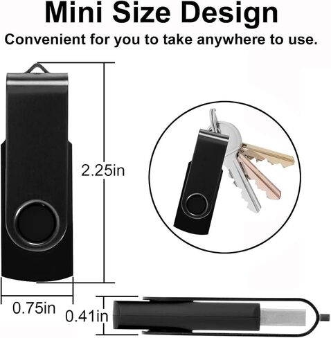 128MB Mini Capacity USB Flash Drives Thumb Drive Memory Sticks with OTG & Type-C/USB C Adaptor (Orange) in Saudi Arabia