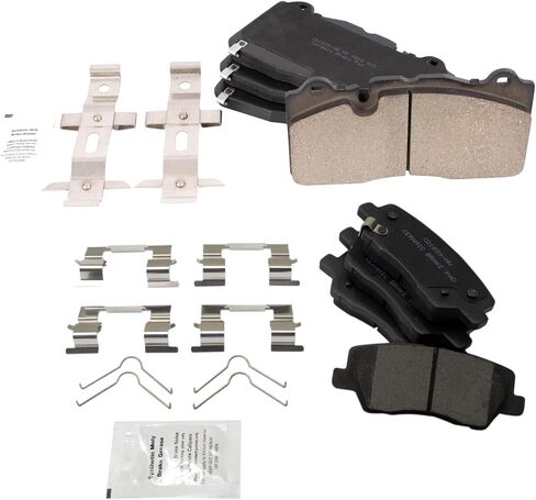 TRQ Brake Pads Ceramic Compatible with 2017-2018 Cadillac CTS in Saudi Arabia
