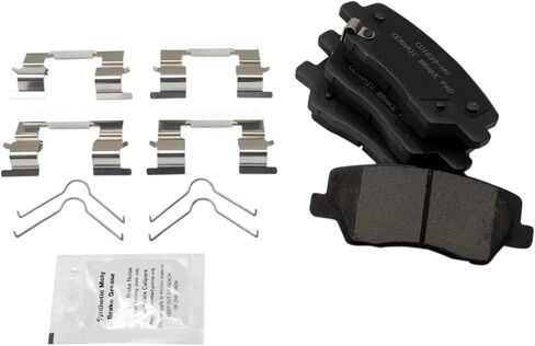 TRQ Brake Pads Ceramic Compatible with 2017-2018 Cadillac CTS in Saudi Arabia