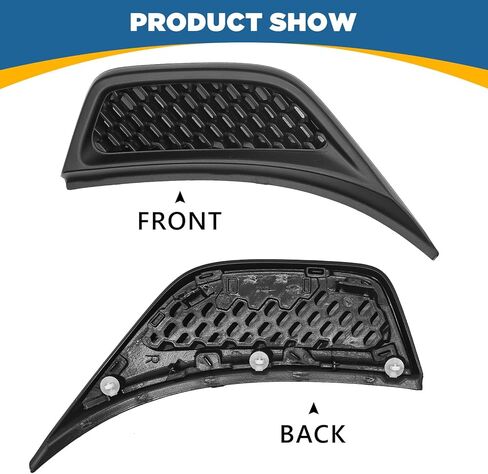 TOPUS Pair front Wheel Eyebrow Side Fender Air Conditioning Vent Outlet Cover Trim Kit for Jeep Wrangler JL & Gladiator JT 2018-2024 Replace OE#68297664AE 68297665AE, Black, Left & Right Side in Kuwait