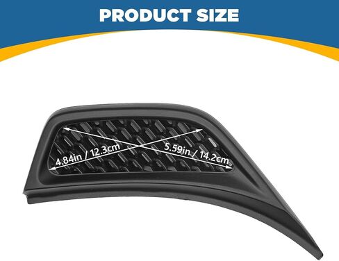 TOPUS Pair front Wheel Eyebrow Side Fender Air Conditioning Vent Outlet Cover Trim Kit for Jeep Wrangler JL & Gladiator JT 2018-2024 Replace OE#68297664AE 68297665AE, Black, Left & Right Side in Kuwait