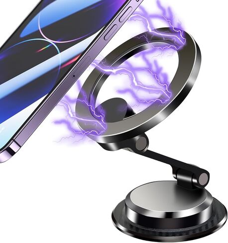 Magnetic Car Phone Holder [All Metal & 360° Rotating],for Magsafe Car Mount,Car Accessories for iPhone,Car Mount for iPhone 16/15/14/13 Pro Max/Plus/Mini and MagSafe Case in Saudi Arabia