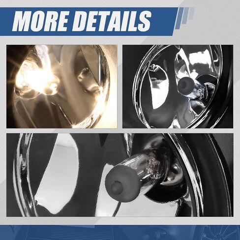 Auto Dynasty Halogen Model Front Bumper Driving Fog Light Lamps Compatible with Lincoln Navigator Ford Mustang Fusion Focus Explorer Fiesta Transit Connect 05-22, Driver and Passenger Side in Saudi Arabia