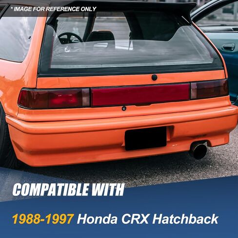 Auto Dynasty 4 Inches Round Muffler Tip Catback Exhaust System Compatible with 1988-1991 Honda CRX Hatchback, Stainless Steel in Kuwait
