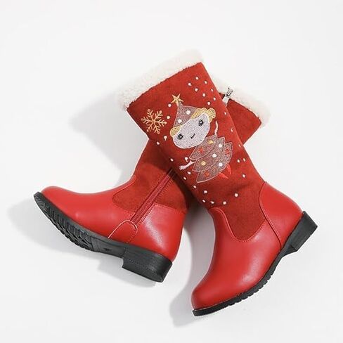 Winter Princess Boots for Girls | Dids snow boots | Calf-High, Comfortable, Themed, Zipper in Saudi Arabia