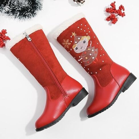 Winter Princess Boots for Girls | Dids snow boots | Calf-High, Comfortable, Themed, Zipper in Saudi Arabia