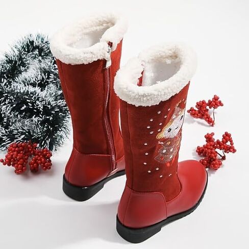 Winter Princess Boots for Girls | Dids snow boots | Calf-High, Comfortable, Themed, Zipper in Saudi Arabia