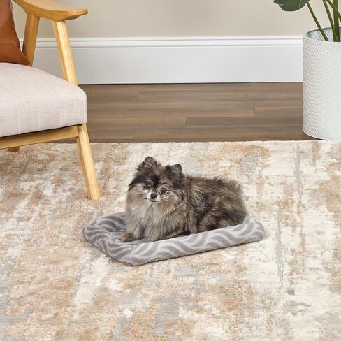 MidWest Homes For Pets QuiteTime Deluxe Wave Bolster Bed for Small Dogs; Easily Machine Wash and Dry; Tan; 24"; 40224-WVTN in Saudi Arabia