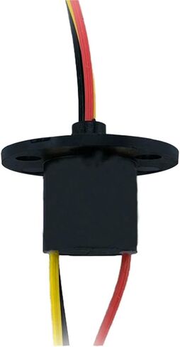 1pcs 3ch 2a micro mini mini slipring dia 12.4mm غير محدودة الدوران حلقة موصل موصل المفاصل مع شفة in Saudi Arabia
