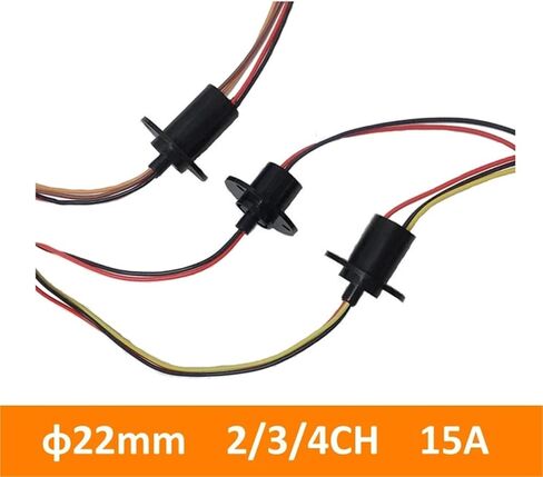 1PCS Large Current 15A Wind Power Slip Ring 2/3/4CH Channels Wires Dia. 22mm Conductive Flange Slipring for RC Model Accessories(Dia 22mm 4CH 15A) in Saudi Arabia