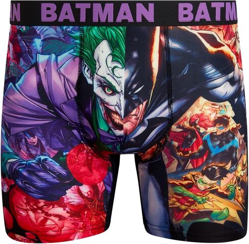 ملخصات Batman Mens Boxer - 1/2/3 Pack Joker Mens Instremable Soft No Fly Boxers للرجال (S -XL) in Saudi Arabia
