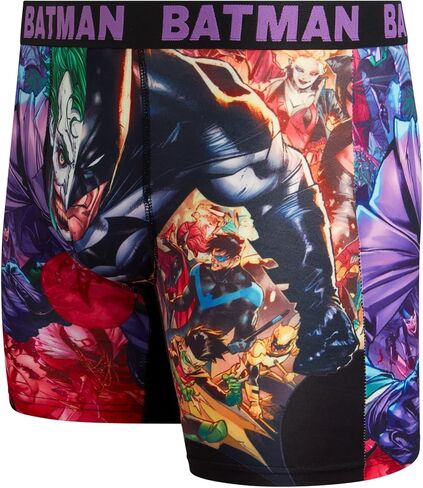 ملخصات Batman Mens Boxer - 1/2/3 Pack Joker Mens Instremable Soft No Fly Boxers للرجال (S -XL) in Saudi Arabia