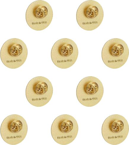 Exquisite American Flag Lapel Pin -The Stars and Stripes -Solid Metal Flag Lapel Pin-Gold Tone (6 Pins With Gift Box) in Kuwait