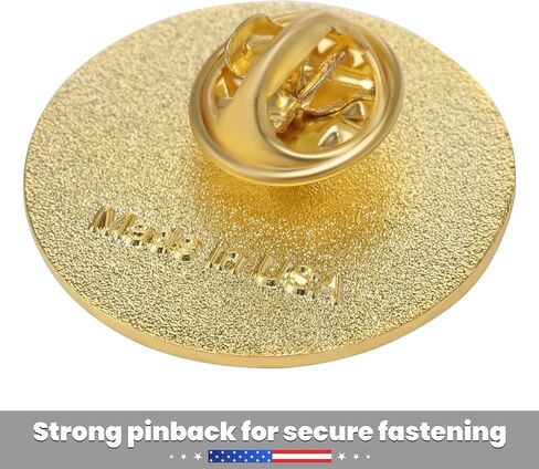 Exquisite American Flag Lapel Pin -The Stars and Stripes -Solid Metal Flag Lapel Pin-Gold Tone (6 Pins With Gift Box) in Kuwait