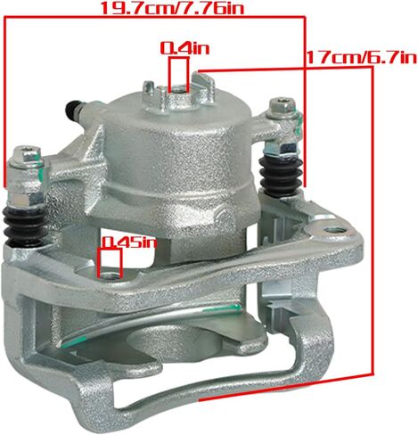 labwork 2x Front Left and Right Brake Caliper with Bracket Replacement for Hyundai Santa Fe Kia Sorento in Saudi Arabia