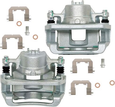 labwork 2x Front Left and Right Brake Caliper with Bracket Replacement for Hyundai Santa Fe Kia Sorento in Saudi Arabia