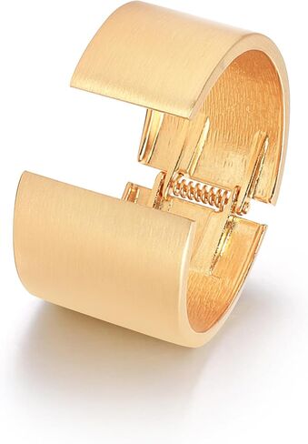 هاري اند هنري سوار ذهبي للنساء، سوار حلقي هندي، اساور عريضة مخددة للذراع والمعصم، سوار ملتف مكتنز، مجوهرات هدايا للبنات in Kuwait