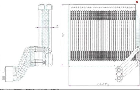 AC تكييف الهواء المبخر متوافق مع Hyundai I10 97139B9001 97139B9000 97139-B9001 97139-B9000 in Saudi Arabia
