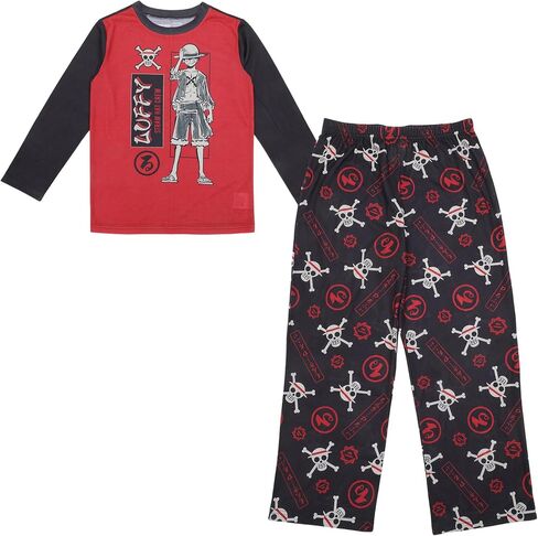 BioWorld قطعة واحدة Luffy Straw Hat Crew Boy's 2-Pack Pajama in Saudi Arabia