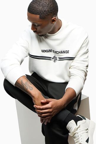 Armani Exchange Mens Line Sweatshirt in Kuwait