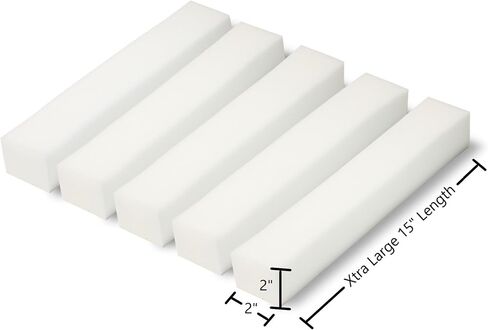 USA Made Sofa Slipcover Tuck Grips 5-Pack - XLarge 15 x 2 Inches for Sofas and Chairs (White) in Saudi Arabia