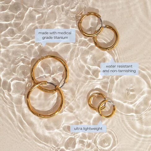 | Hypoallergenic Earrings | Mini Celeste Stud Earrings | Gold | Titanium Stud Earrings for Women | Gold Earrings Studs, Sensitive Ears, Trendy Womens Earring Set in Saudi Arabia