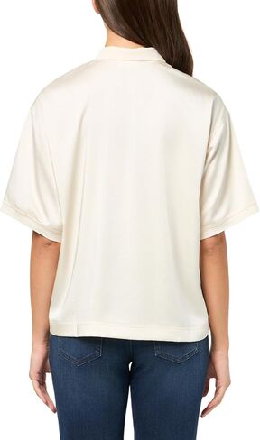 Lacoste Women's Oversized Silky Fluid Polo Shirt in Saudi Arabia