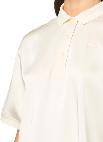 Lacoste Women's Oversized Silky Fluid Polo Shirt in Saudi Arabia